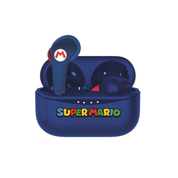 AURICULARES C/MICROFONO TWS EARPODS SUPER MARIO AZUL / BLUETOOTH 5.0 /