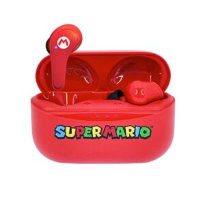AURICULARES C/MICROFONO TWS EARPODS SUPER MARIO ROJO / BLUETOOTH 5.0 /