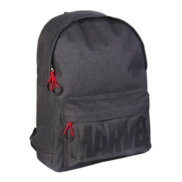 MOCHILA CASUAL MARVEL LOGO NEGRA / 31X44X16 cm