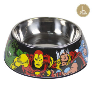 COMEDERO PARA PERROS MARVEL / TAMAÑO L / 22 cm - 760 ml / 40 % METAL - 60 % PLASTICO /