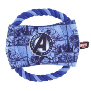 CUERDA DENTAL PARA PERROS MARVEL AVENGERS / 2 X 15 X 15 cm / CUERDA 100% ALGODON CON SONIDO