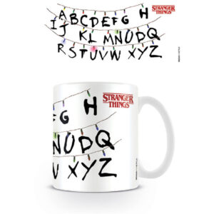 TAZA DESAYUNO STRANGER THINGS ABECEDARIO / 315ml