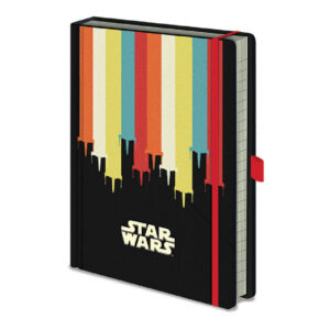CUADERNO A5 STAR WARS X-WINGS BANDA DE COLORES