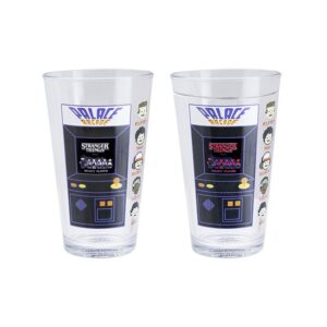 VASO CRISTAL TERMICO STRANGER THINGS ARCADE / 2 UNID.