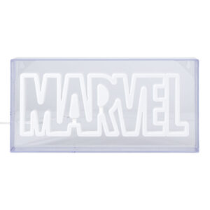 LAMPARA PARED MARVEL LOGO ESTILO NEON / 15X30 cm