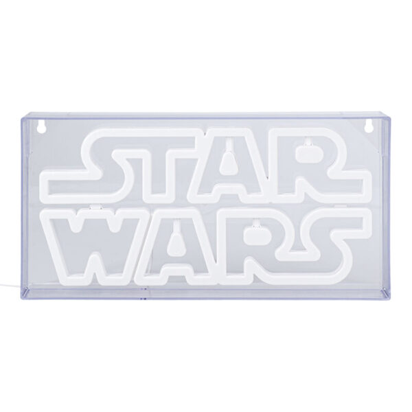LAMPARA PARED STAR WARS LOGO ESTILO NEON / 15X30 cm
