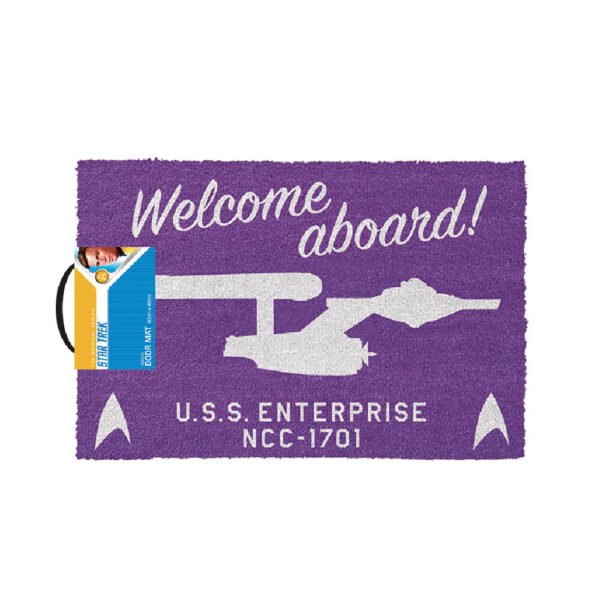 FELPUDO STAR TRECK WELCOME ABOARD! / 40X60