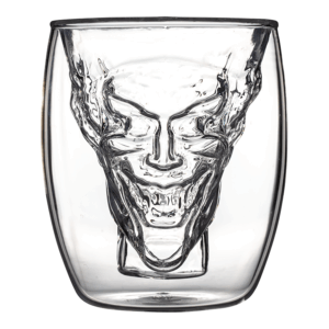 VASO 3D CRISTAL DOBLE PARED JOKER