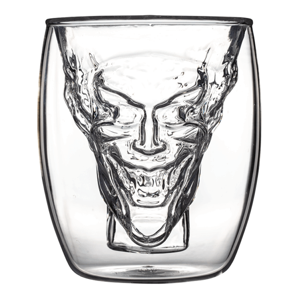 VASO 3D CRISTAL DOBLE PARED JOKER