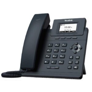 TELEFONO IP YEALINK T30P POE / 2 CUENTAS SIP / SIN PSU / VOZ HD / 4 TECLAS FUNCIONES / 2 PUERTOS ETHERNET /