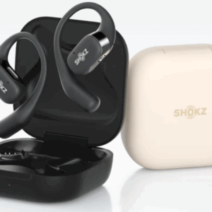 AURICULARES DEPORTIVOS SHOKZ OPENFIT BEIGE / CONDUCCION OSEA / BLUETOOTH 5.2 / 7 HORAS AUTONOMIA / 28 HORAS CON EL ESTUCHE DE CARGA / IP54 / T910-ST-BG