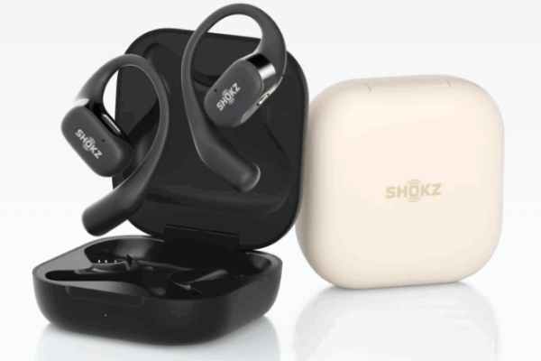 AURICULARES DEPORTIVOS SHOKZ OPENFIT BEIGE / CONDUCCION OSEA / BLUETOOTH 5.2 / 7 HORAS AUTONOMIA / 28 HORAS CON EL ESTUCHE DE CARGA / IP54 / T910-ST-BG