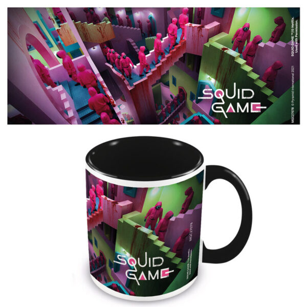 TAZA NETFLIX JUEGO DEL CALAMAR ESCALERAS