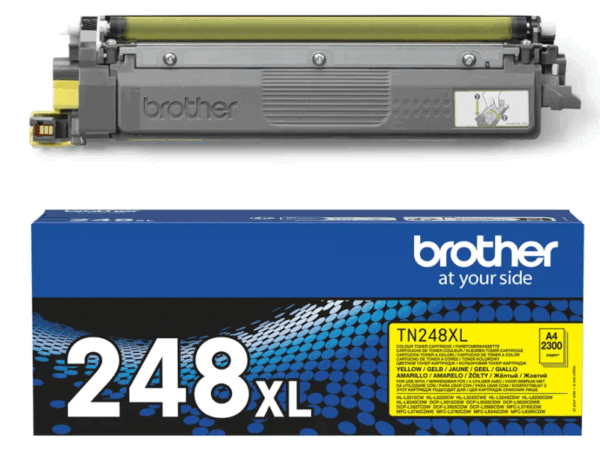 TONER BROTHER ALTA CAPACIDAD AMARILLO HL-L8230CDW / L8240CDW / L3220CW / L3240CDW / DCP-L3520CDW / L3560CDW / MFC-L3760CDW / L8340CDW / L3740CDW / L8390CDW / (2.300 PAG.) (TN248XLY)