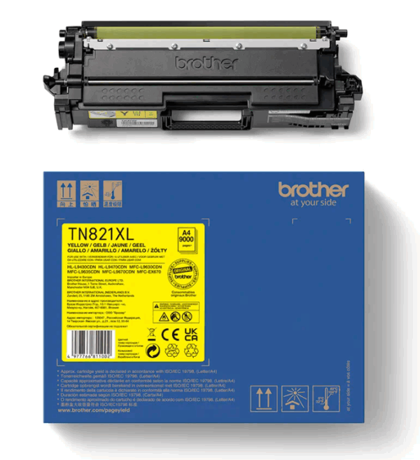 TONER BROTHER AMARILLO HL-L9430CDN / HL-L9470CDN / MFC-L9630CDN / MFC-L9670CDN / (9.000 PAG) (TN821XLY)