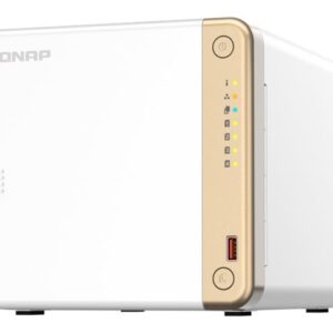 CAJA QNAP TS-462 NAS / 4 BAHIAS / 2.5" - 3.5" INTERCAMBIO EN CALIENTE / RANURAS EXP. 2 X M.2 2280 / CELERON N4505 / 4 GB RAM / 1X 2.5 GIGABIT / (SIN DISCO DURO) / 2XUSB 2.0 / 2XUSB 3.2 / HDMI / TS-462-4G