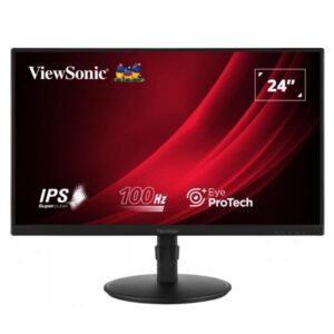 MONITOR VIEWSONIC VG2408A LED 24" / FULLHD / IPS / 5MS / 250CD/M2 / 100Hz / HDMI - DP - VGA /  REGULABLE EN ALTURA / EYE PROTECH+