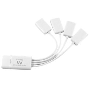 HUB USB EWENT 4 PUERTOS FLEXIBLE / USB 2.0 /  EW1110