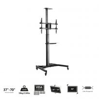 SOPORTE TV EWENT 37"-70" SUELO CON RUEDAS NEGRO / EW1540