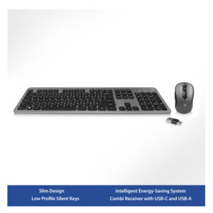 TECLADO + RATON EWENT INALAMBRICO / RECEPTOR USB-C O USB-A / EW3272