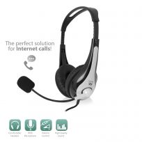 AURICULAR + MICROFONO EWENT EW3562 / ESTEREO / 2XJACK 3.5mm