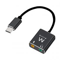 ADAPTADOR AUDIO EWENT USB TIPO-C HEMBRA A AUDIO 2 X JACK 3.5mm / EC1645