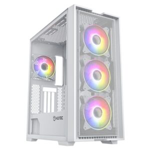 CARCASA HIDITEC H2 AIR ARGB BLANCA / E-ATX / 4 VENTILADORES N18 ARGB 120MM / CAPACIDAD HASTA 9 VENTILADORES Y REFRIF.LIQUIDA 360MM / CHA010041