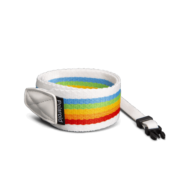 CORREA PLANA CAMARA POLAROID RAINBOW GRIS / COMPATIBLE NOW+ - NOW - ONESTEP+ - ONESTEP 2 /