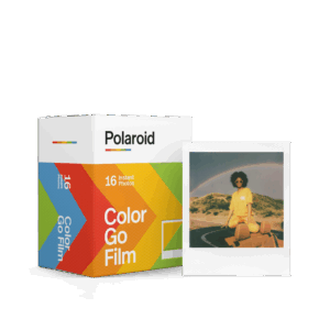 FILM COLOR POLAROID GO / 16 UNIDADES / COMPATIBLE UNICAMENTE CON CAMARA POLAROID GO / MARCO BLANCO