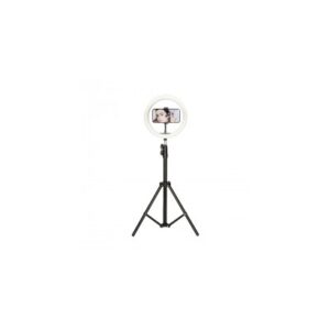 KIT STUDIO LIVE MAX TRIPODE SMARTPHONE CON LAMPARA LED INCLUIDA (ARO DE LUZ) / REGULABLE HASTA 160 CMS / 10 INTENSIDADES / 3 TEMPERATURAS (ARO DE LUZ) /1000 LUMENES / BXYOUTUB02