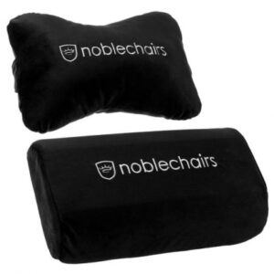 JUEGO COJINES SILLA GAMING NEGRO / 2 PIEZAS / LUMBAR - CUELLO /