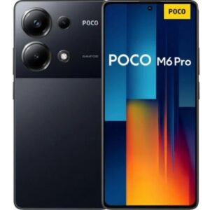 TELEFONO SMARTPHONE XIAOMI POCO M6 PRO NEGRO / MEDIATEK HELIO G99 ULTRA 2.2 Ghz / 8 GB / 256 GB / 6.67" FHD+ / DUAL SIM / CAMARAS 64-8-2 MPX - 16 MPX / 5000 mAh / MIUI 14 / MZB0H9AEU