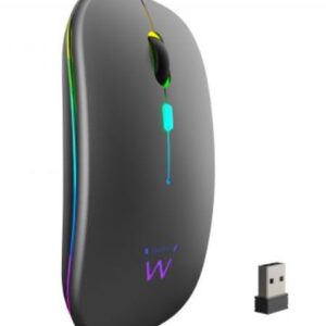 RATON EWENT INALAMBRICO RECARGABLE DOBLE CONEXION BLUETOOTH RGB EW3242