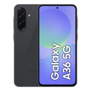 TELEFONO SMARTPHONE SAMSUNG GALAXY A36 5G NEGRO / SNAPDRAGON / 8 GB / 256 GB / 6.7" 2K / CAMARAS 50-8-5 MPX - 12 MPX / 5000 mAh / ANDROID 15 / SM-A366BZKGEUB
