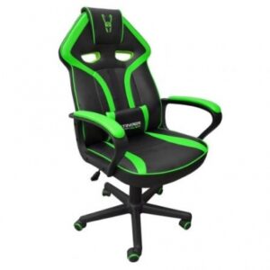 SILLA WOXTER GAMING NEGRA-VERDE / ERGONOMICA / COJIN LUMBAR / 150 KG / GM26-056