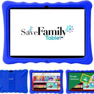 TABLET SAVEFAMILY EVOLUTION 10" AZUL 3G / DOBLE CONTROL PARENTAL ANTI-BULLYING / 10.1" 1200X800 IPS / 4GB / 64GB / WIFI / BLUETOOTH / 5000 mAh / MODULO MONTESSORI / ANDROID 10 / INCLUYE FUNDA / TABEVO10AZUL