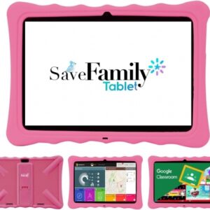 TABLET SAVEFAMILY EVOLUTION 10" ROSA 3G / DOBLE CONTROL PARENTAL ANTI-BULLYING / 10.1" 1200X800 IPS / 4GB / 64GB / WIFI / BLUETOOTH / 5000 mAh / MODULO MONTESSORI / ANDROID 10 / INCLUYE FUNDA / TABEVO10ROSA