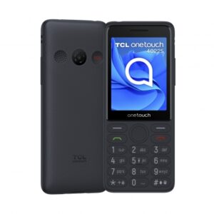 TELEFONO MOVIL TCL ONE TOUCH 4022s 2.8" / PERSONAS MAYORES / 4 MB / MICROSD HASTA 32 GB / BLUETOOTH / DUAL SIM / USB-C / RADIO FM / ADAPTADO PARA MAYORES / GRIS OSCURO  / 1030 mAh / T302D-3ALCA112