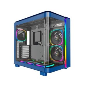 CARCASA MONTECH KING 95 PRO BLUE ARGB / ATX / USB / SIN FUENTE /