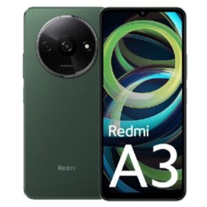 TELEFONO SMARTPHONE XIAOMI REDMI A3 VERDE / MEDIATEK HELIO G36 2.2 Ghz / 3 GB / 64 GB / 6.71" / DUAL SIM / CAMARAS 8 MPX - 5 MPX / 5000 mAh / ANDROID 14 / MZB0GLCEU