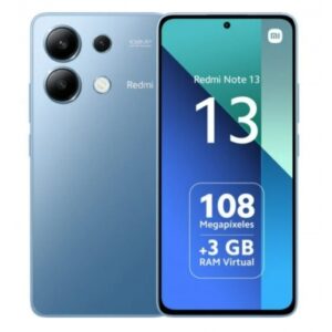 TELEFONO SMARTPHONE XIAOMI REDMI NOTE 13 AZUL / HELIO G91 ULTRA / 6 GB / 128 GB / 6.79" / CAMARAS 108-8-2 MPX - 16 MPX / 5000 mAh / ANDROID 13 / MIUI 14 / MZB0FZ0EU