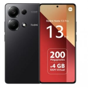 TELEFONO SMARTPHONE XIAOMI REDMI NOTE 13 PRO NEGRO / HELIO G99 / 8 GB / 256 GB / 6.67" / DUAL SIM / CAMARAS 200-8-2 MPX - 16 MPX / 5000 mAh / ANDROID 13 / MIUI 14 / MZB0FWWEU