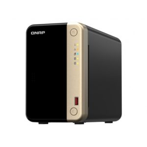 CAJA QNAP TS-264 NAS / 2 BAHIAS / 2.5" - 3.5" / RANURAS EXP. 2 X M.2 2280 / CELERON N5095 / 8 GB RAM / 2X 2.5 GIGABIT / (SIN DISCO DURO) / 2XUSB 2.0 / 2XUSB 3.2 / HDMI / TS-264-8G